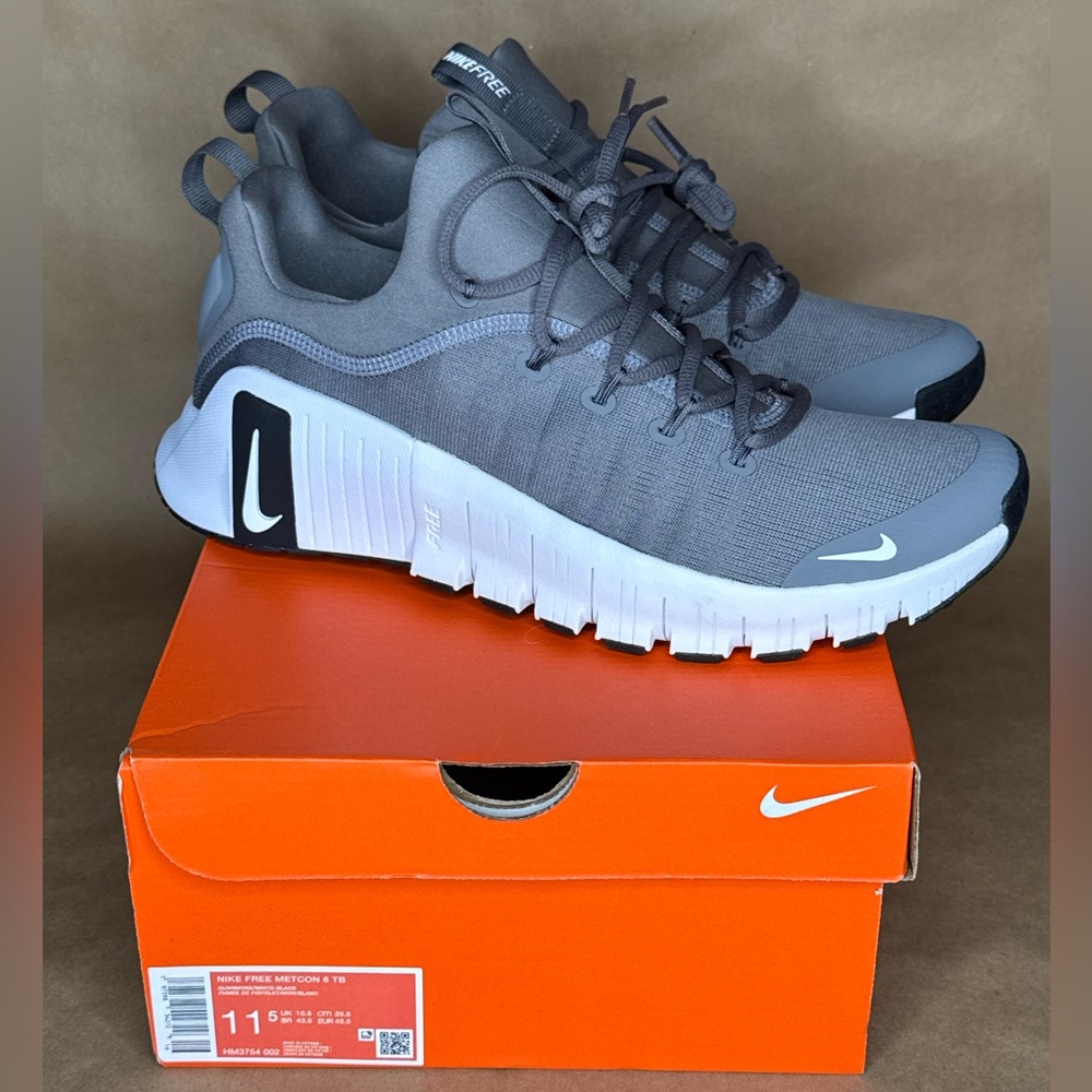 NWBOX Nike Free Metcon 6 TB Size 11.5 Grey HM3754-002